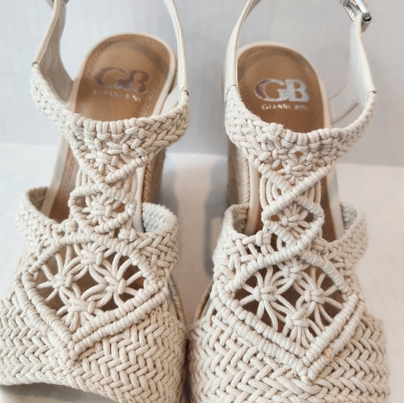 GB by Gianni Bini Macrame Wedge Sandal - Picture 4 of 7